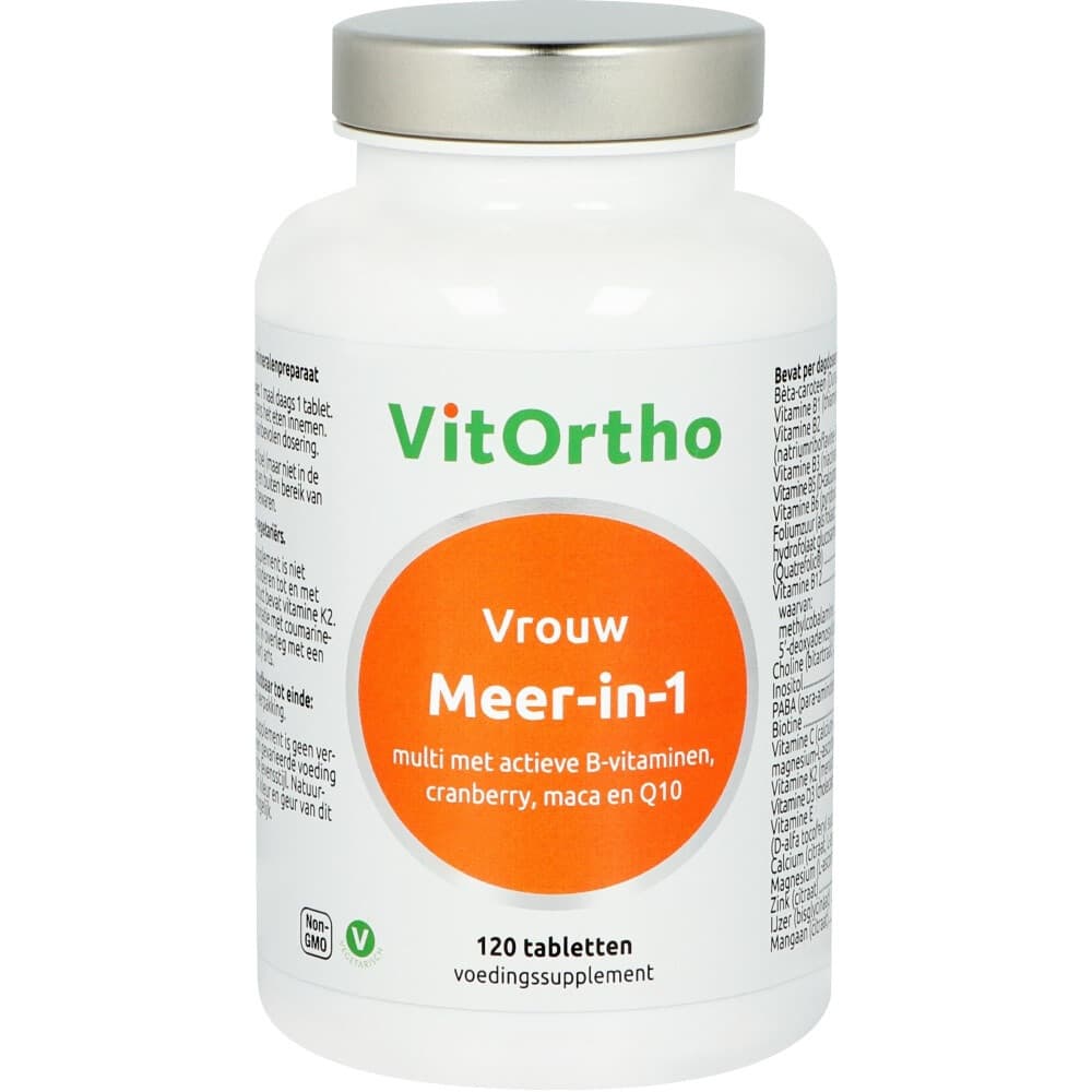 Gratis Verzending: Vitortho Meer In 1 Vrouw 120 tabletten