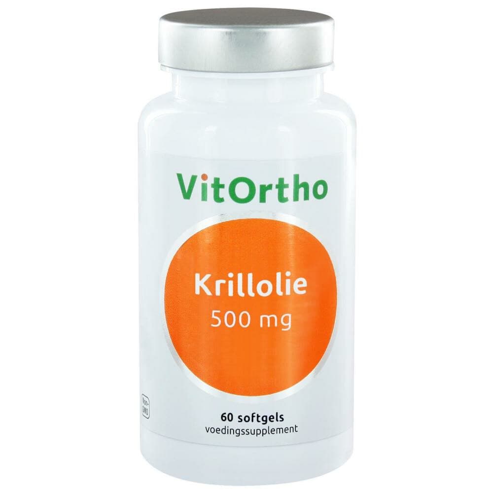 Gratis Verzending: 2x Vitortho Krillolie 500 mg 60 softgels