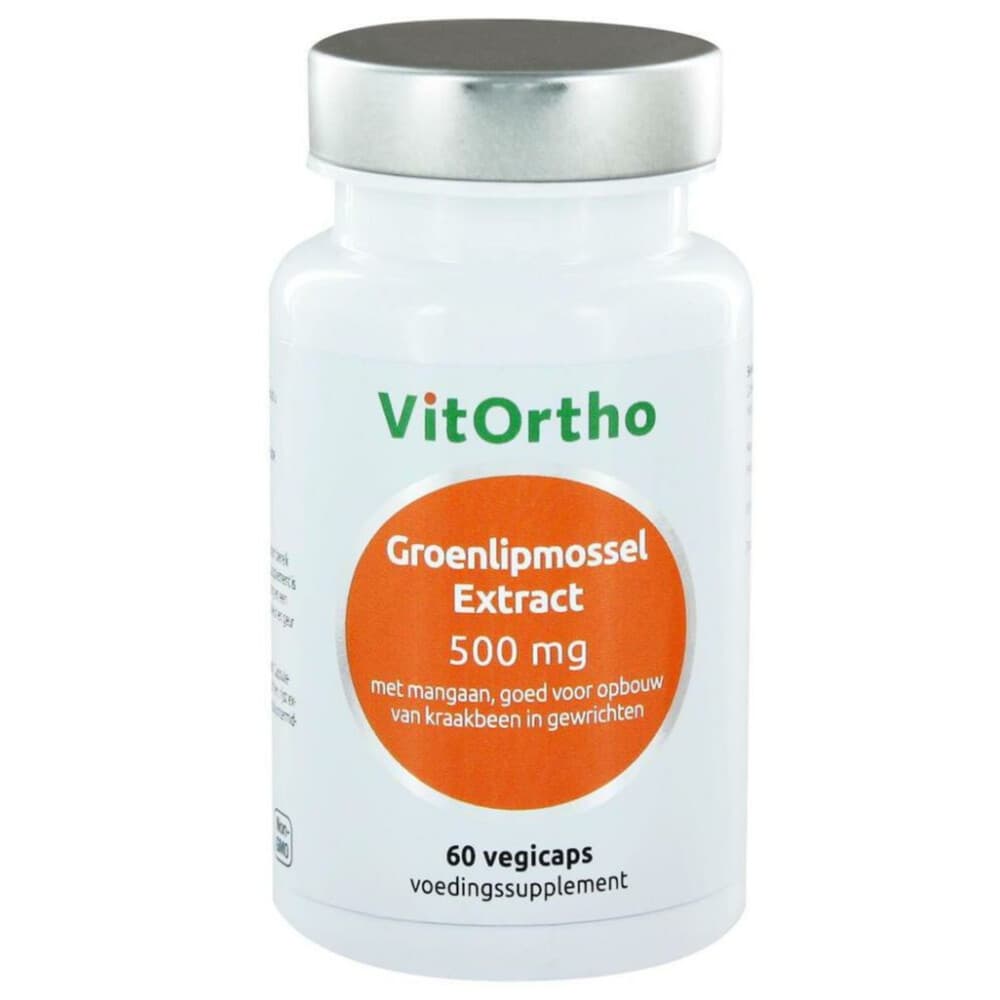 Gratis Verzending: Vitortho Groenlipmossel 500 mg 60 capsules