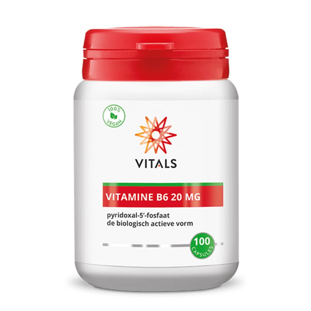 Gratis Verzending: 2x Vitals B6 Pyridoxaal Fosfaat 100 capsules