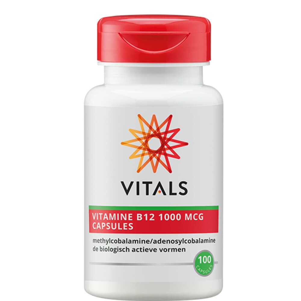Gratis Verzending: 2x Vitals B12 1000 Mcg 100 capsules