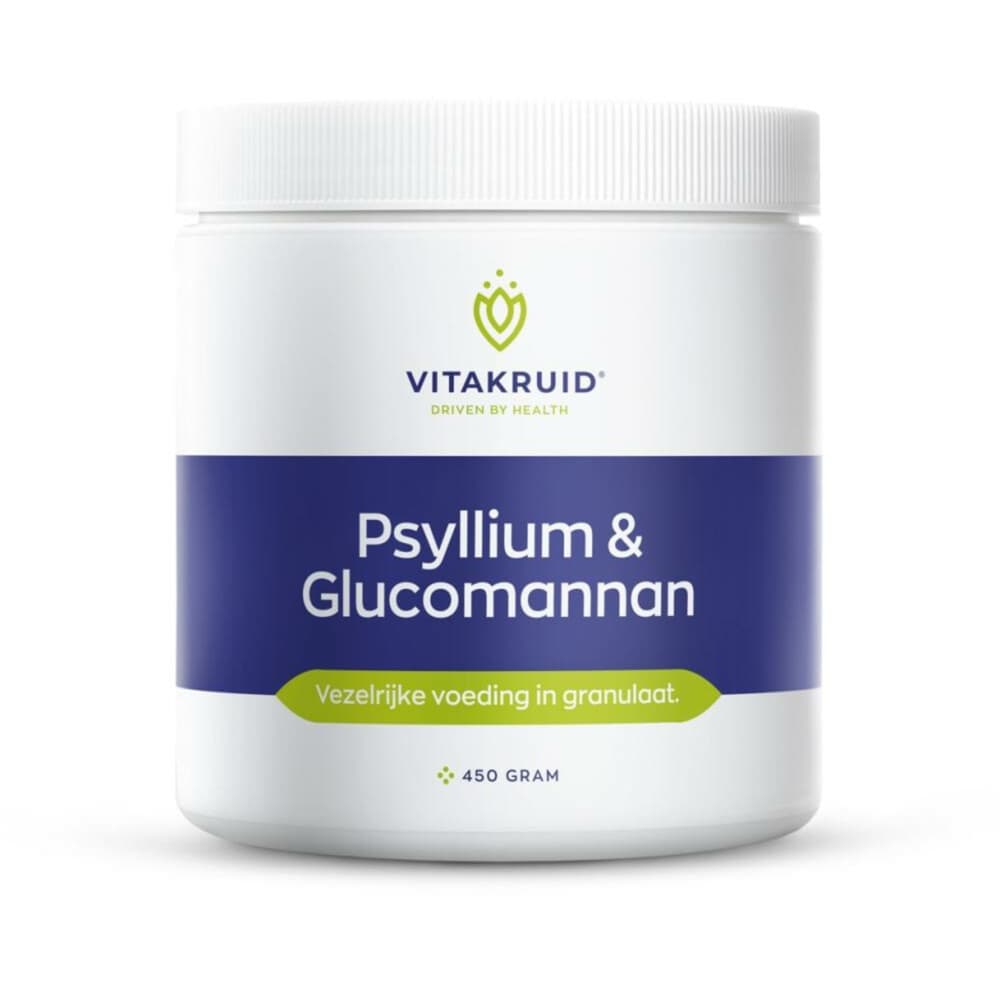 Gratis Verzending: Vitakruid Psyllium Glucomann 450 gr