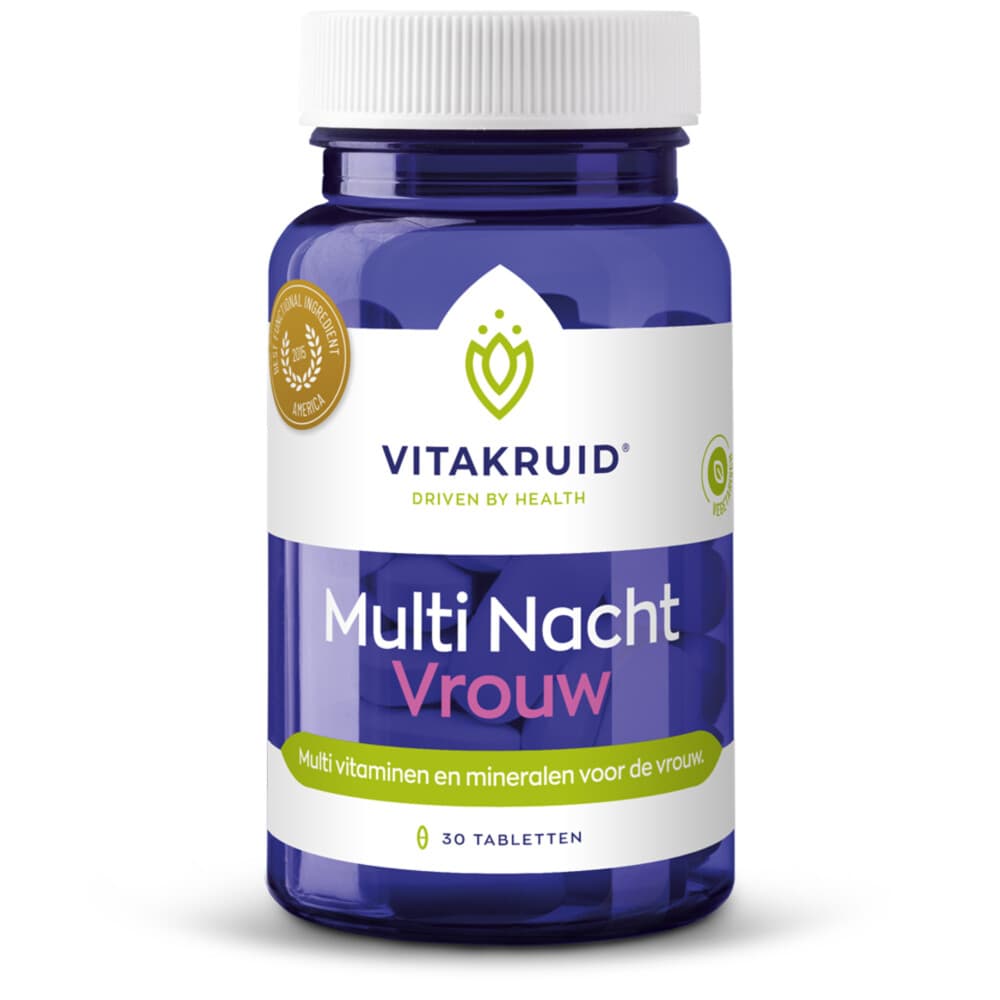 Gratis Verzending: Vitakruid Multi Nacht Vrouw 30 tabletten