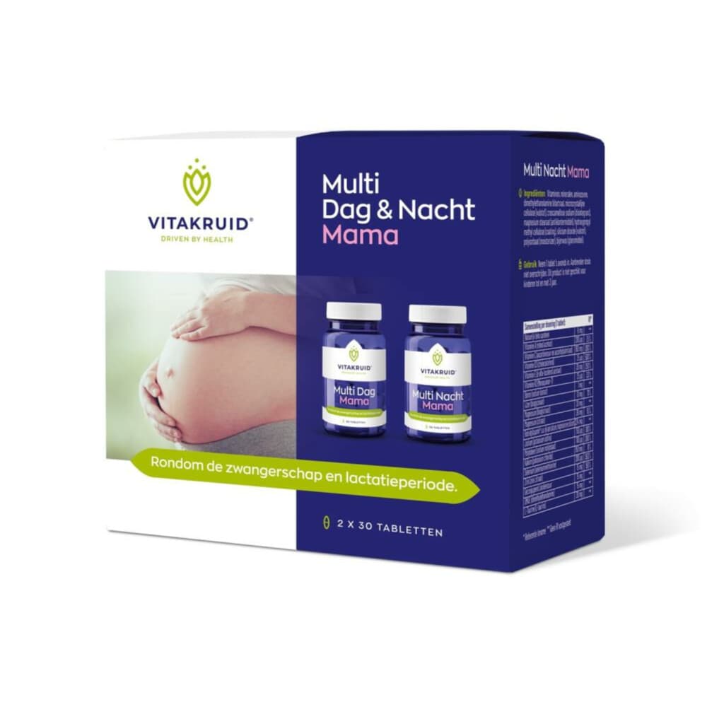 Gratis Verzending: Vitakruid Multi Dag Nacht Mama 60 tabletten