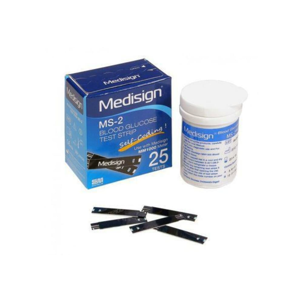 Testjezelf.nu Teststrips Glucosemeter MM1000 Kat En Hond 25 stuks