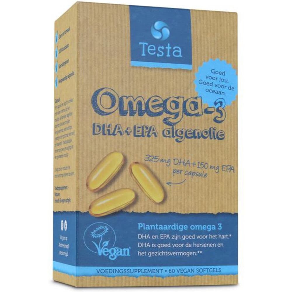 Gratis Verzending: Testa Dha325 mgepa 150 mg 60 vegacapsules