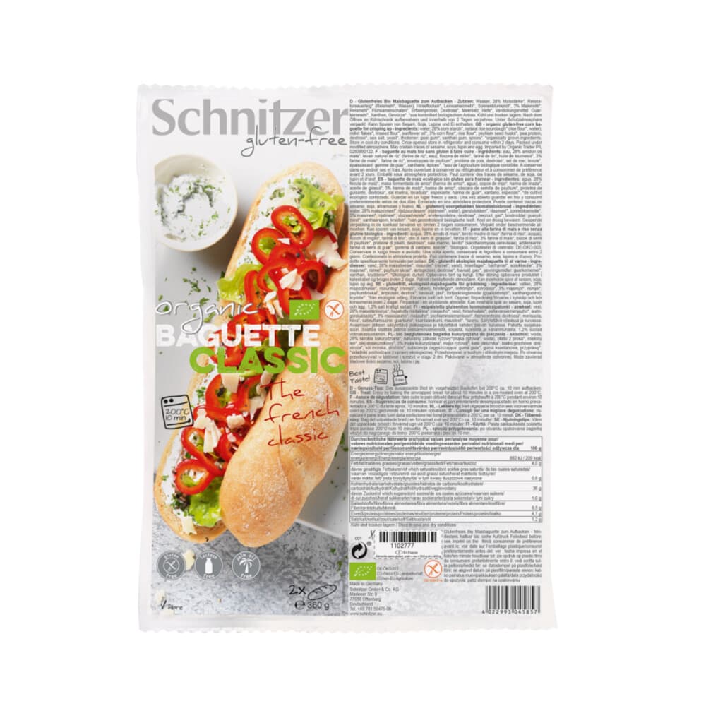 Schnitzer Baguette Classic Bio 360 gr