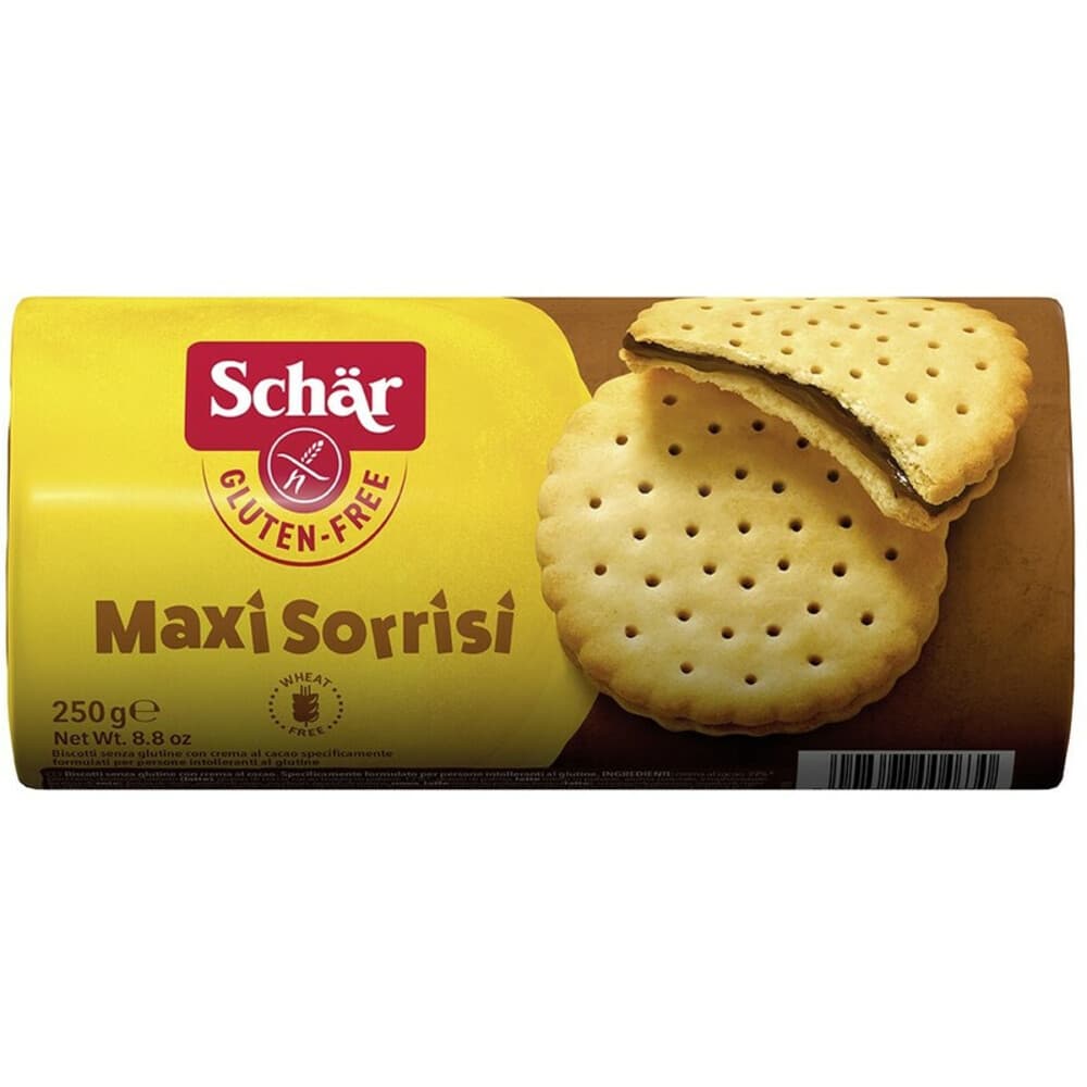 6x Schar Sorrisi Biscuit met Chocolade 250 gr