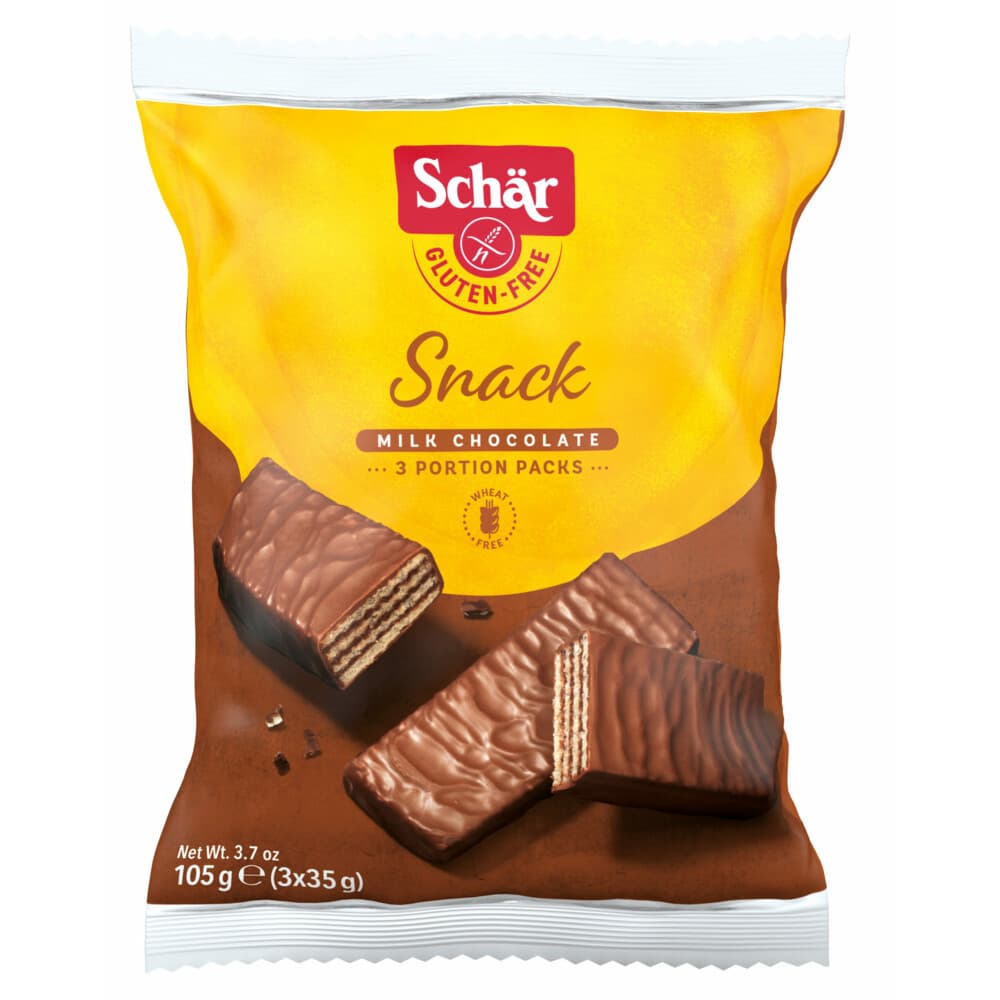 12x Schar Snack Chocoladewafels 105 gr