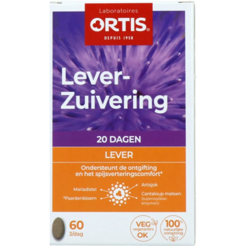 Gratis Verzending: Ortis Methoddrn Lever Zuivering 60 tabletten