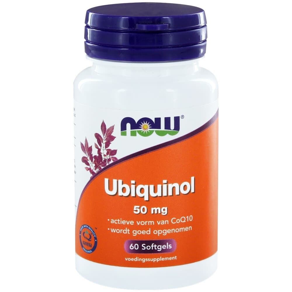 Gratis Verzending: 2x NOW Ubiquinol 50 mg 60 softgel