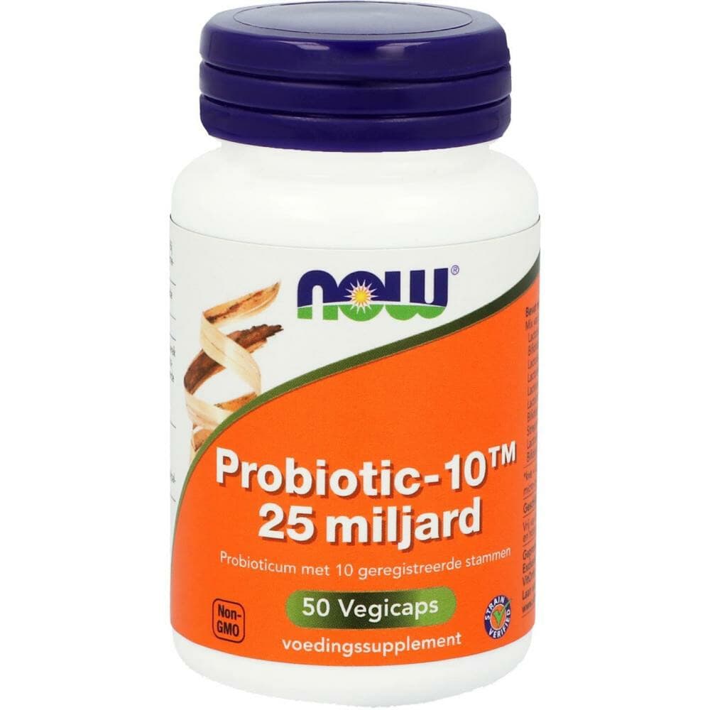 Gratis Verzending: 2x NOW Biotica 25 Miljard 50 capsules