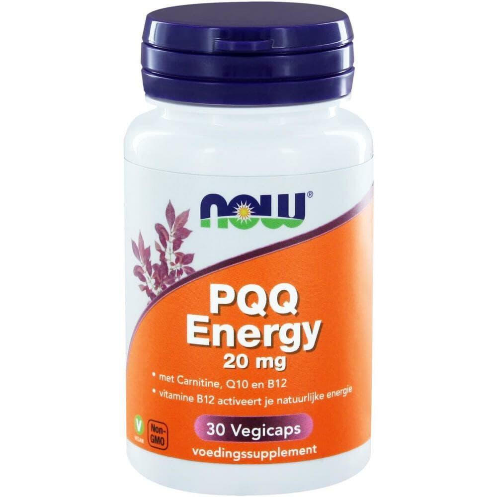Gratis Verzending: NOW Pqq Energy 20 mg 30 capsules