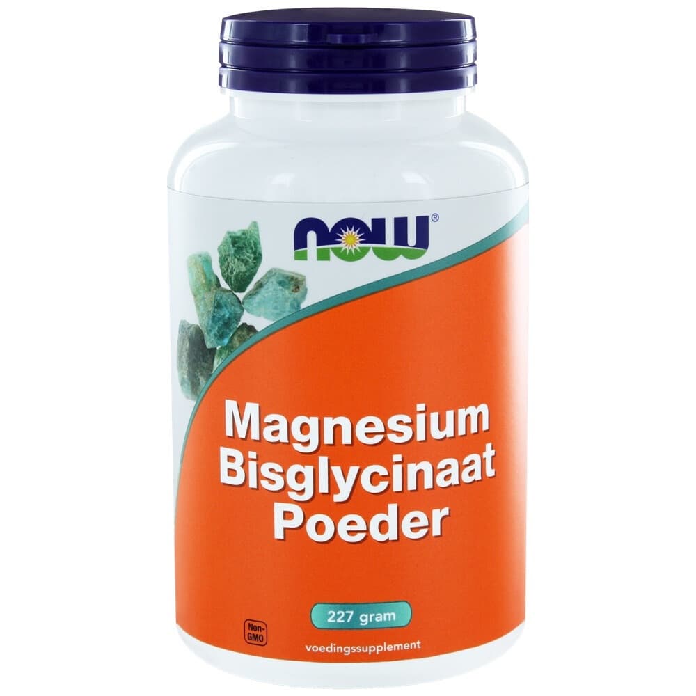 Gratis Verzending: NOW Magnesium Bisglycinaat Poeder 227 gr