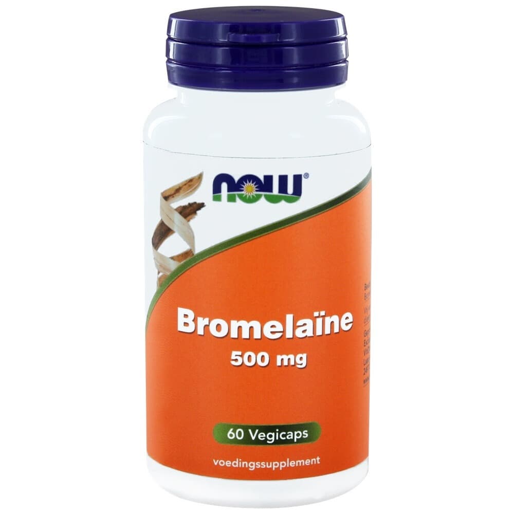 Gratis Verzending: NOW Bromelaine 500 mg 60 capsules