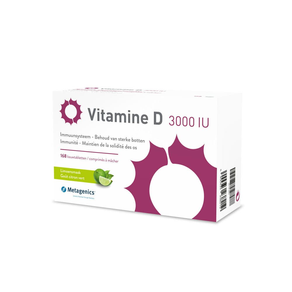 Gratis Verzending: 2x Metagenics Vitamine D 3000Iu 168 kauwtabletten