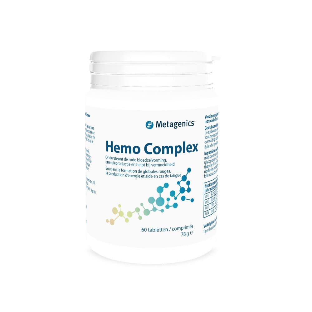Gratis Verzending: 2x Metagenics Hemo Complex 60 tabletten