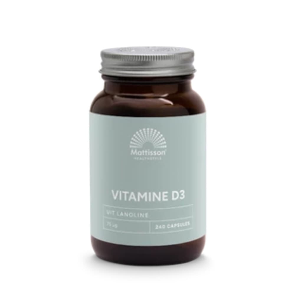 Gratis Verzending: Mattisson Vitamine D3 75 Mcg 3000Ie 240 capsules