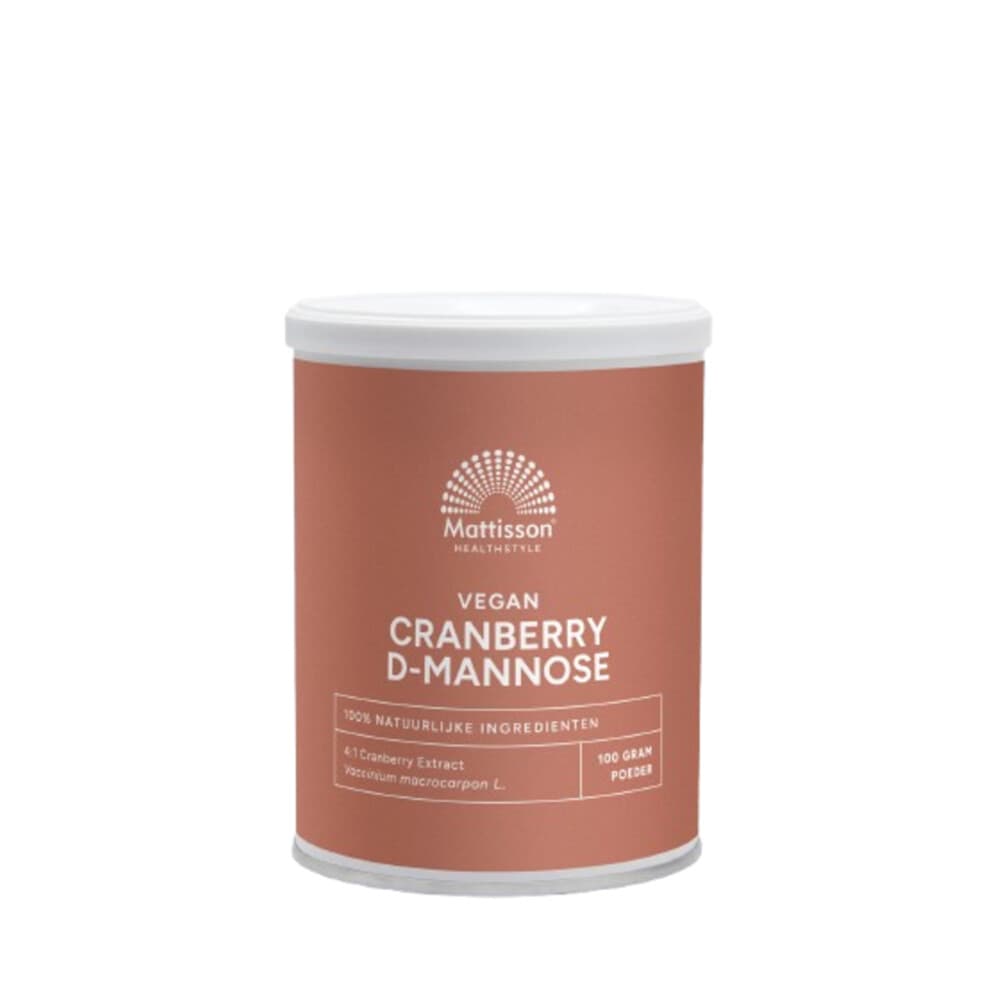 Gratis Verzending: Mattisson Cranberry D-Mannose Poeder 100 gr