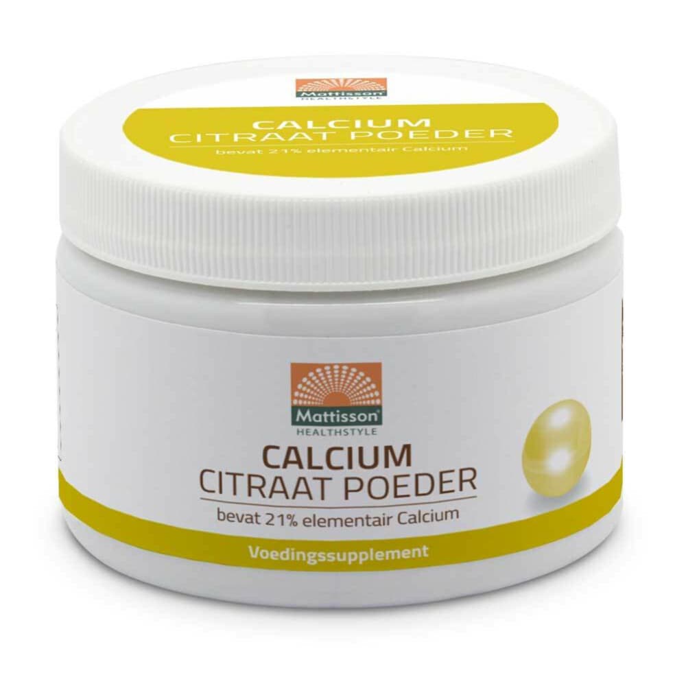 Gratis Verzending: Mattisson Calcium Citraat 125 gr