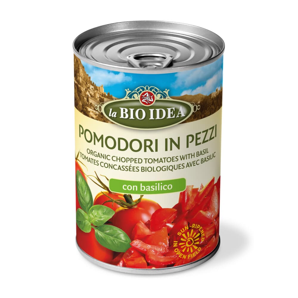 12x La Bio Idea Tomatenblokjes Bio 400 gr