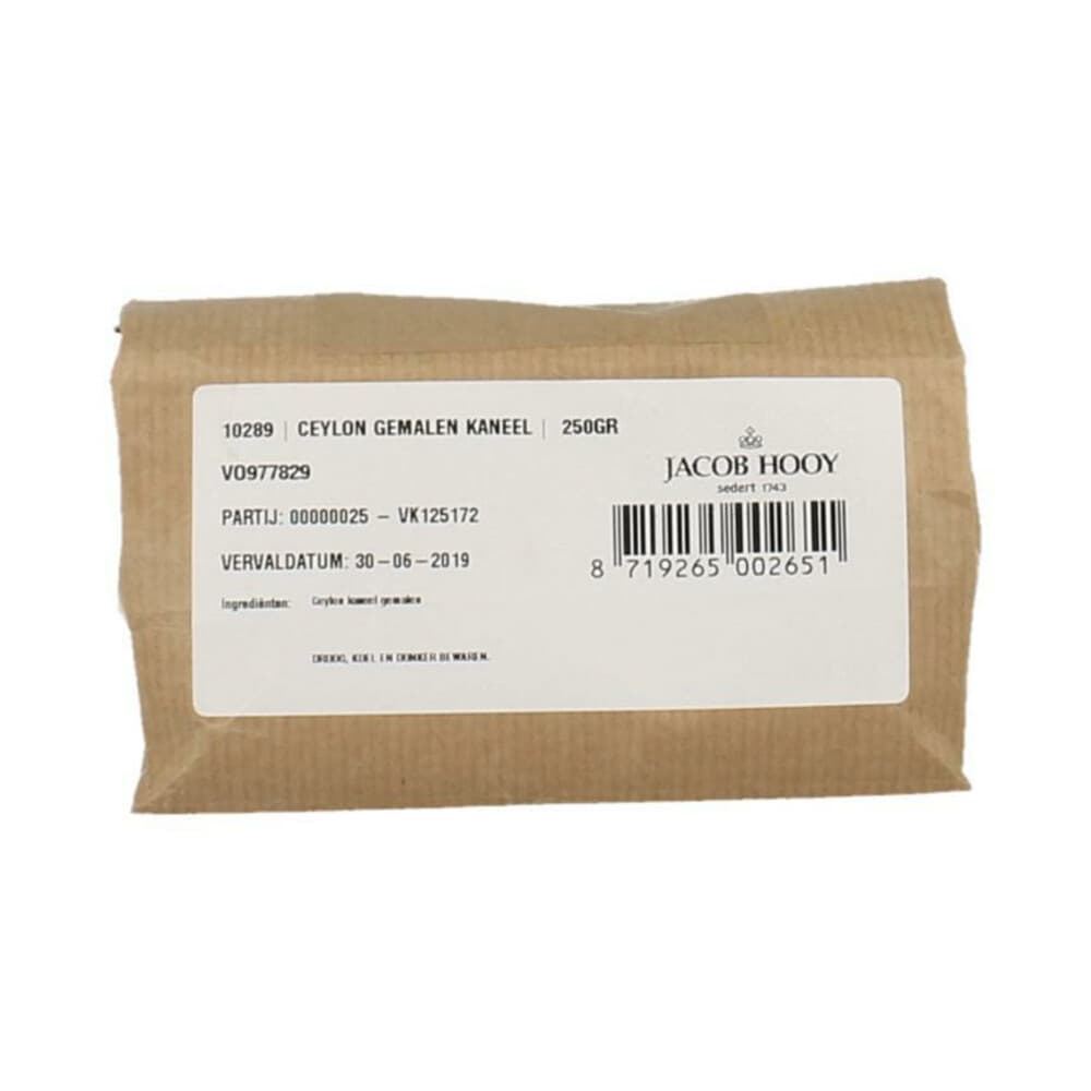 3x Jacob Hooy Kaneel Ceylon Gemalen 250 gr