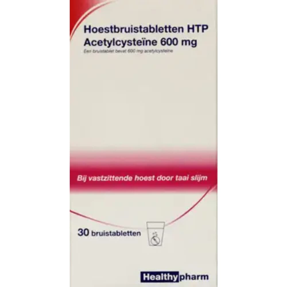 Healthypharm Acetylcys 600 mg 30 bruistabletten