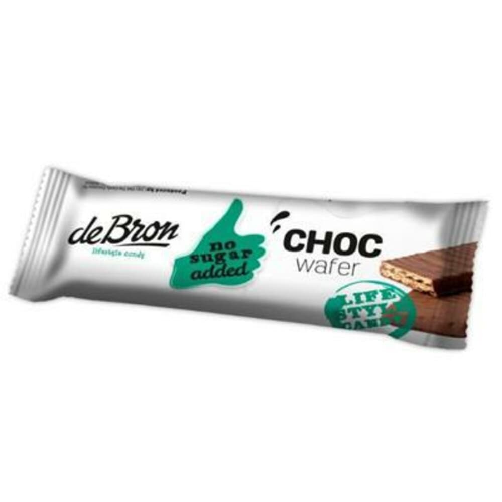 24x De bron Choc Wafer Suikervrij 40 gr