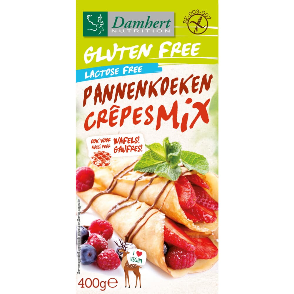 Damhert Glutenvrij Pannenkoekmix 400 gr