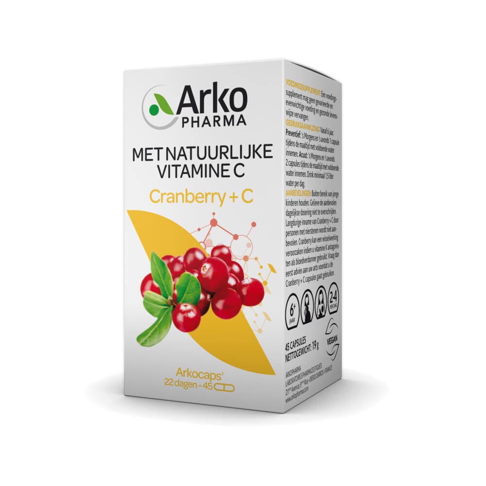 Gratis Verzending: Arkopharma Cranberry C 45 capsules