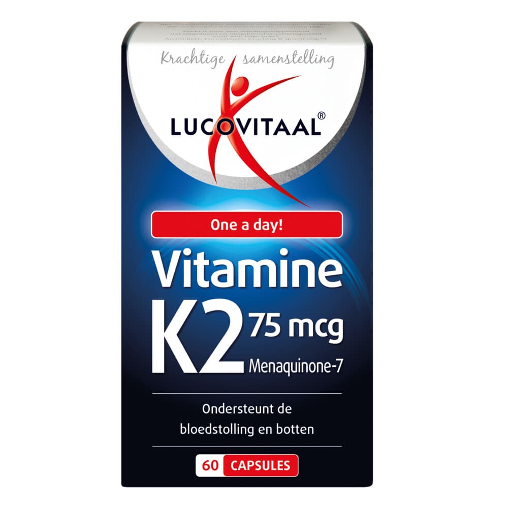 2+2 gratis: Lucovitaal Vitamine K2 75 mcg 60 capsules
