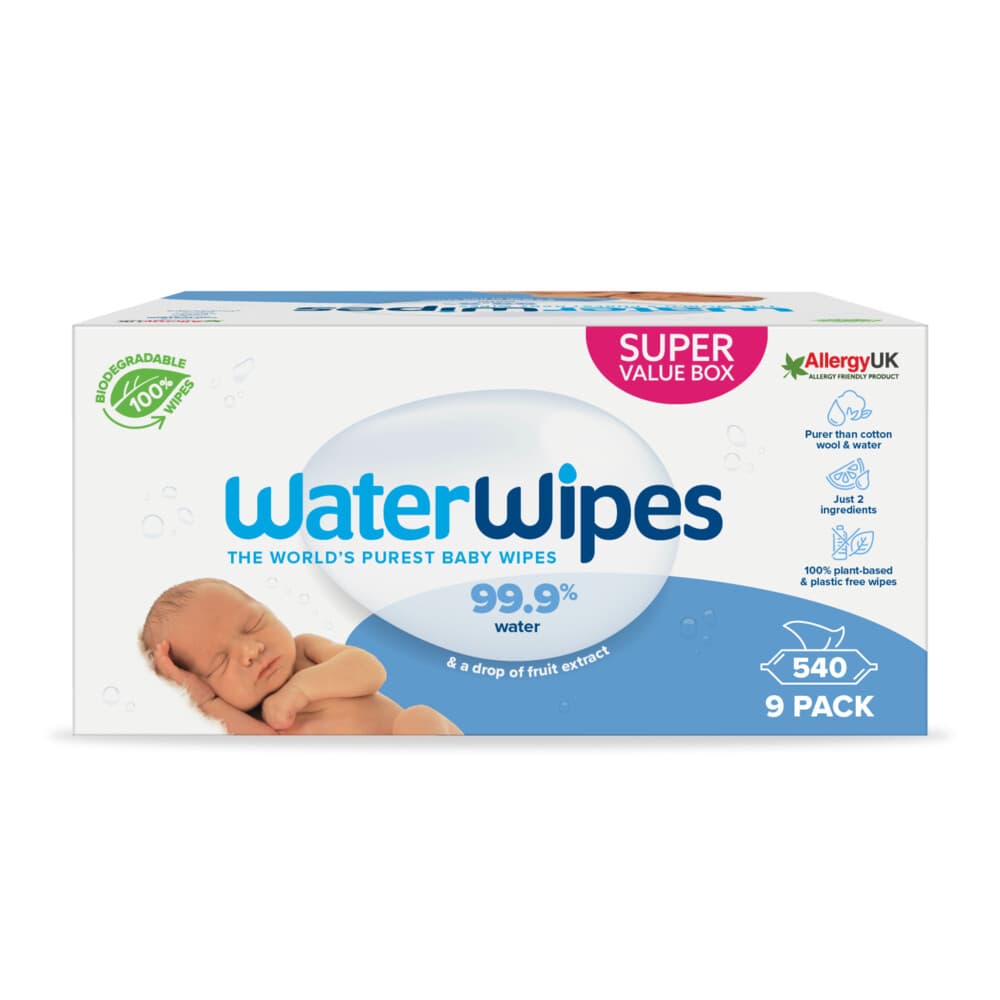 WaterWipes Billendoekjes 9x60 = 540 stuks