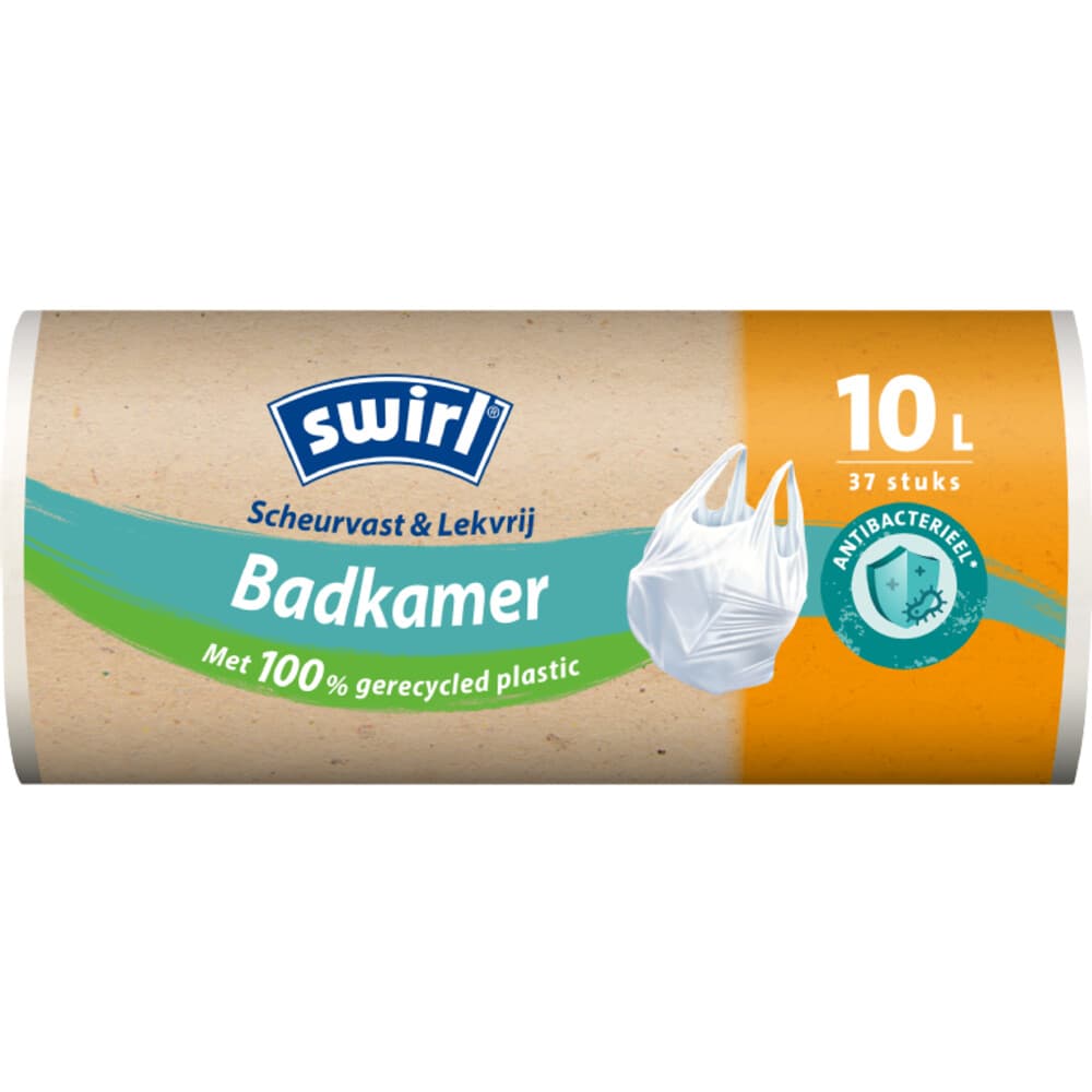 Swirl Pedaalemmerzakken Badkamer Scheurvast&Lekvrij 10 liter 37 stuks