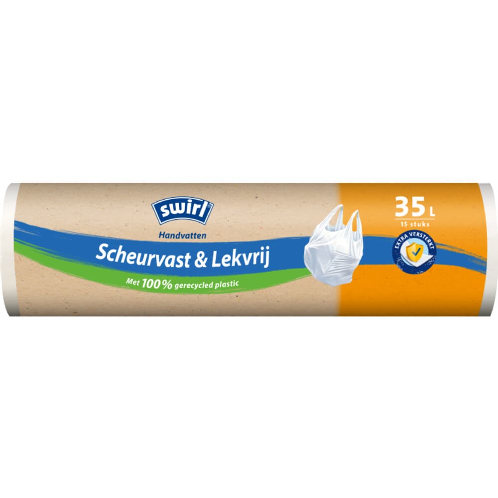Swirl Pedaalemmerzakken met Handvat 35 liter 15 stuks
