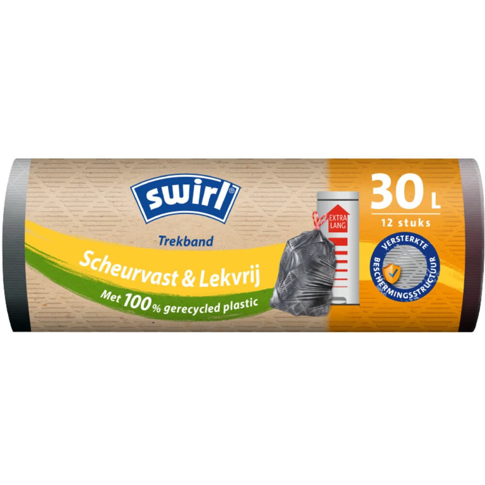 Swirl Afvalzakken met Trekband 30 liter 12 stuks