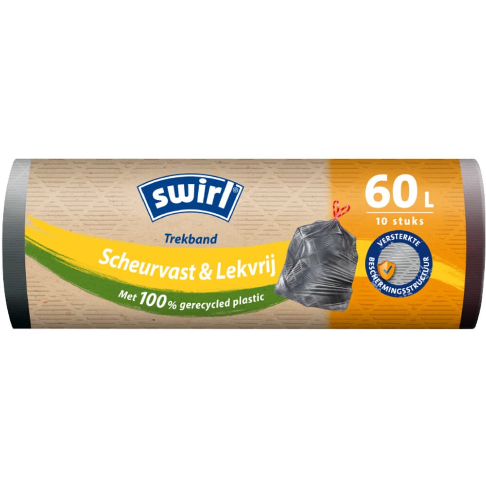 Swirl Vuilniszakken met Trekband 60 liter 10 stuks