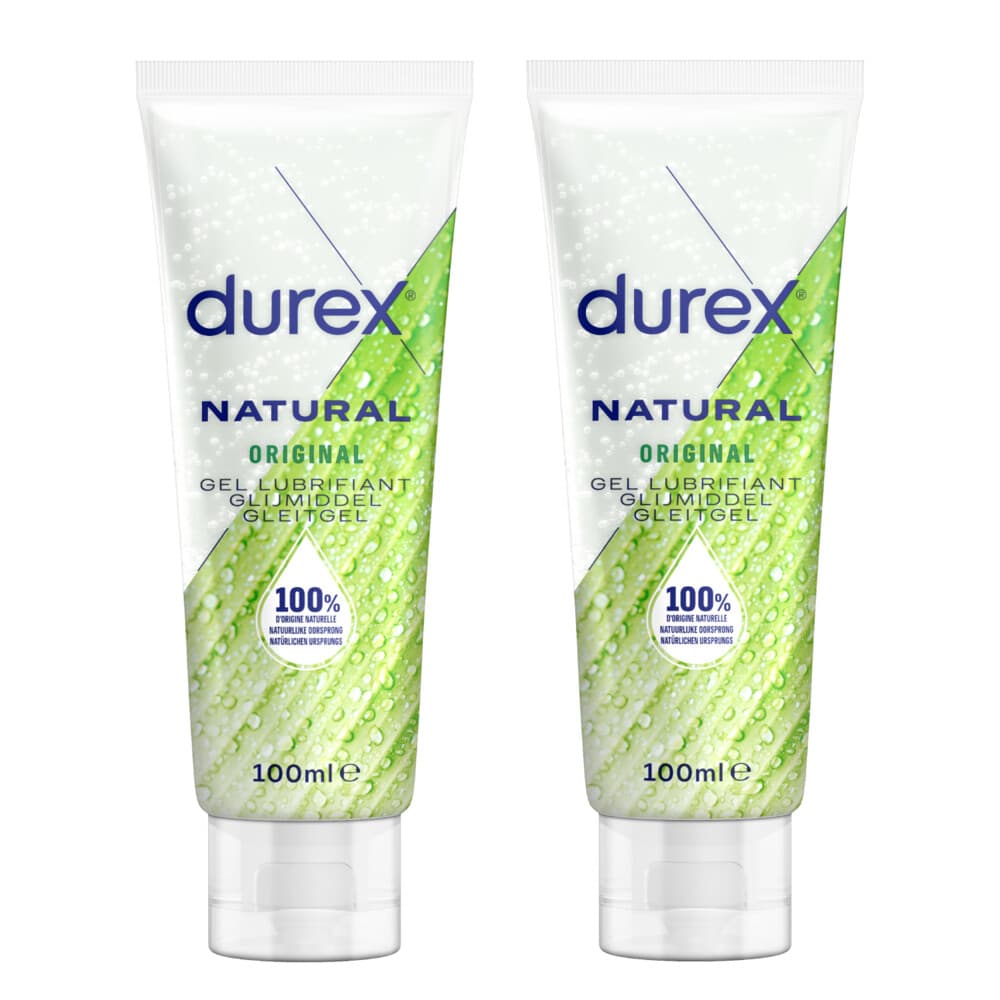2x Durex Glijmiddel Natural 100% Natuurlijk 100 ml