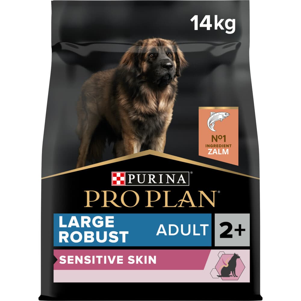 Pro Plan Hondenvoer Droog Adult Robust Large Sensitive Skin Zalm 14 kg