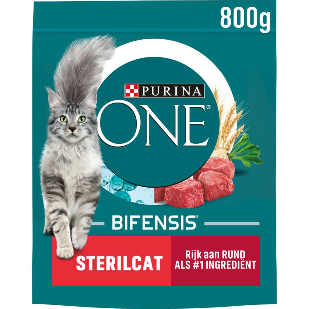 Purina ONE Kattenvoer Droog Sterilcat Rund - Tarwe 800 gr