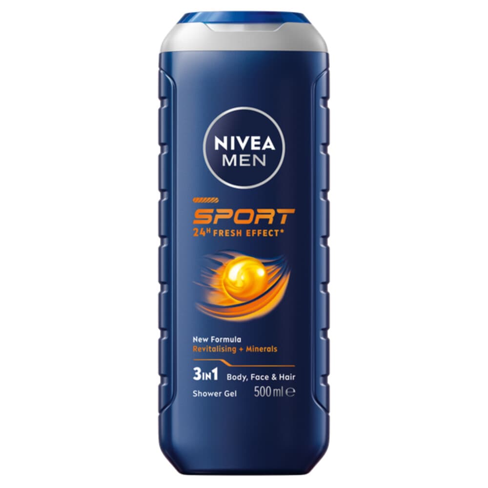 3x NIVEA Men Douchegel Sport 500 ml