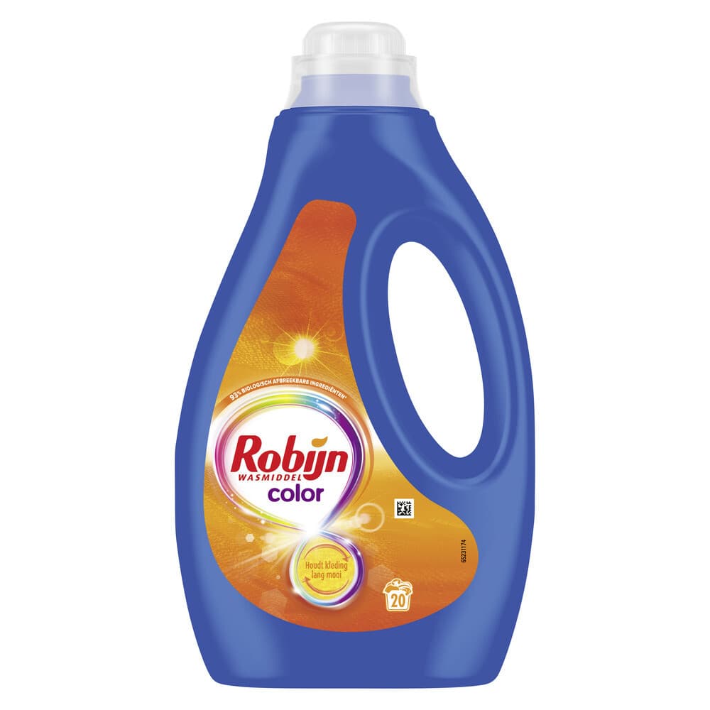 4x Robijn Vloeibaar Wasmiddel Color 20 Wasbeurten 1 liter