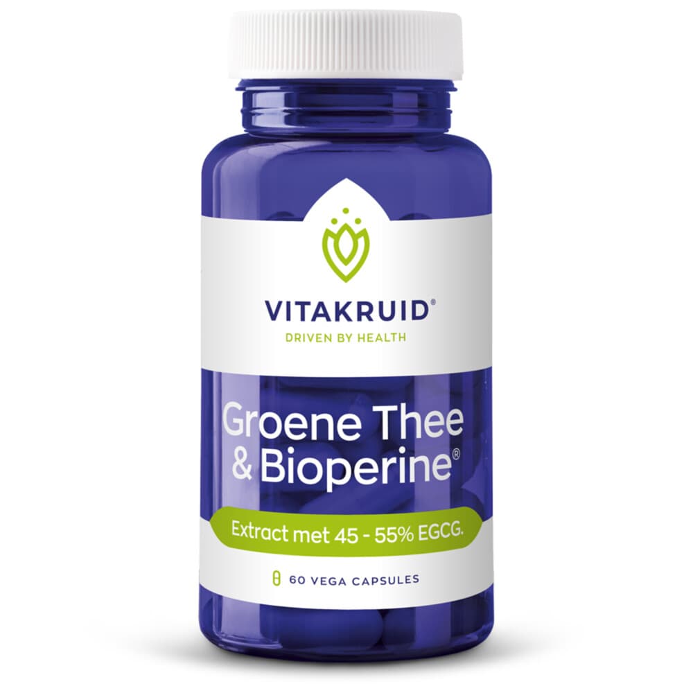 Gratis Verzending: Vitakruid Groene Thee&Bioperine 60 vegacapsules