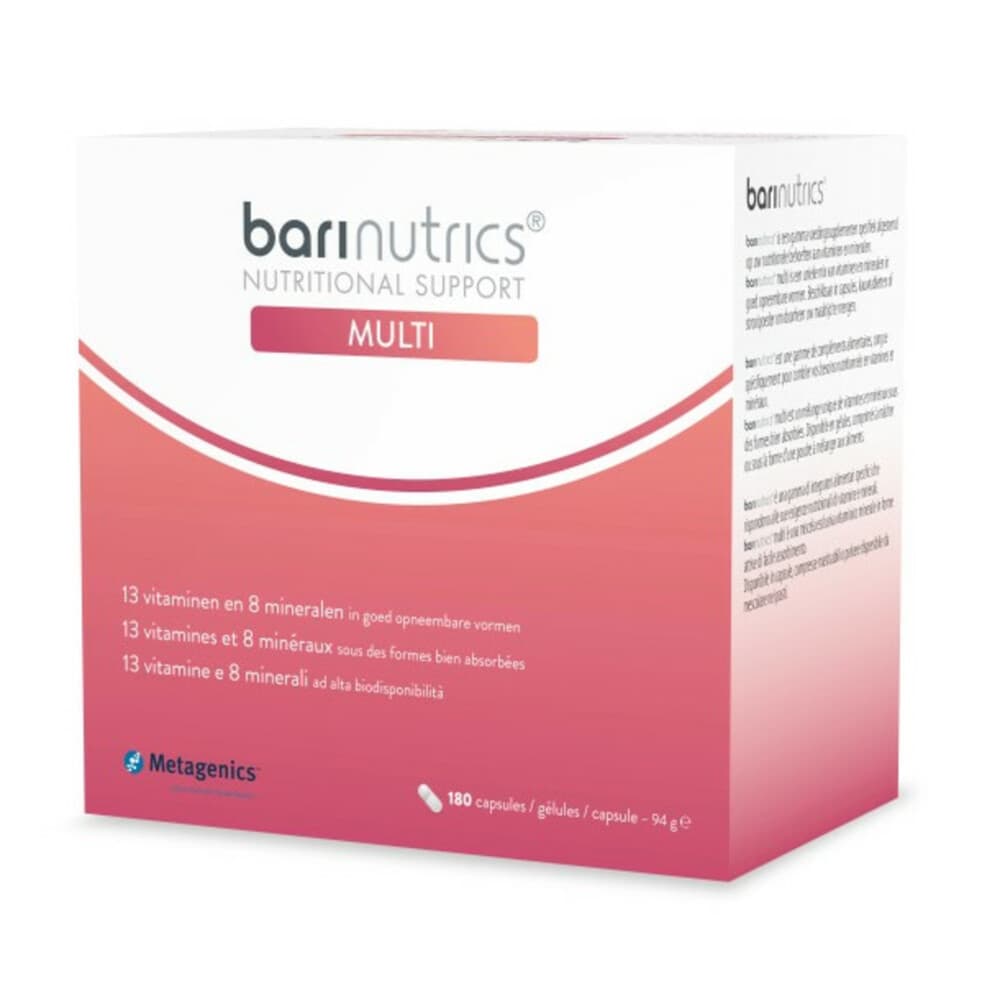 Gratis Verzending: 2x Metagenics Barinutrics Multi 180 capsules