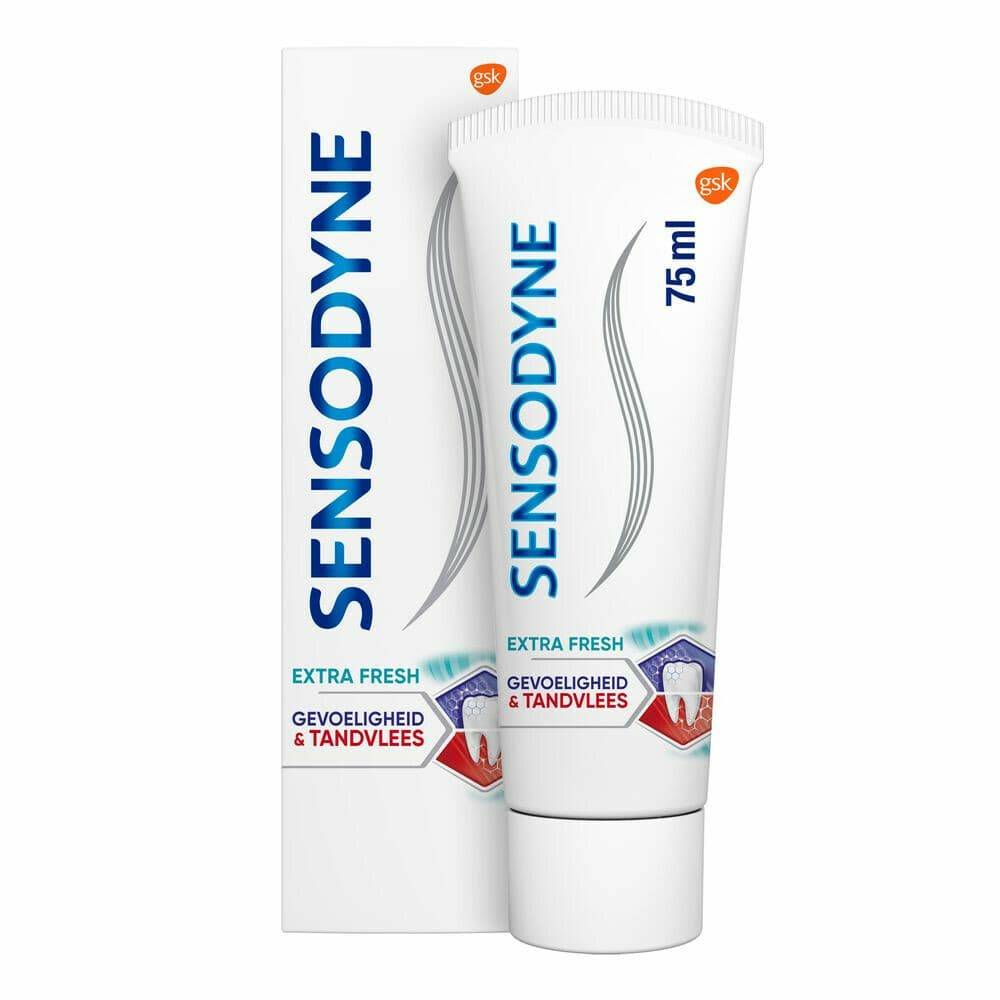 12x Sensodyne Tandpasta Gevoeligheid&Tandvlees Extra Fresh 75 ml