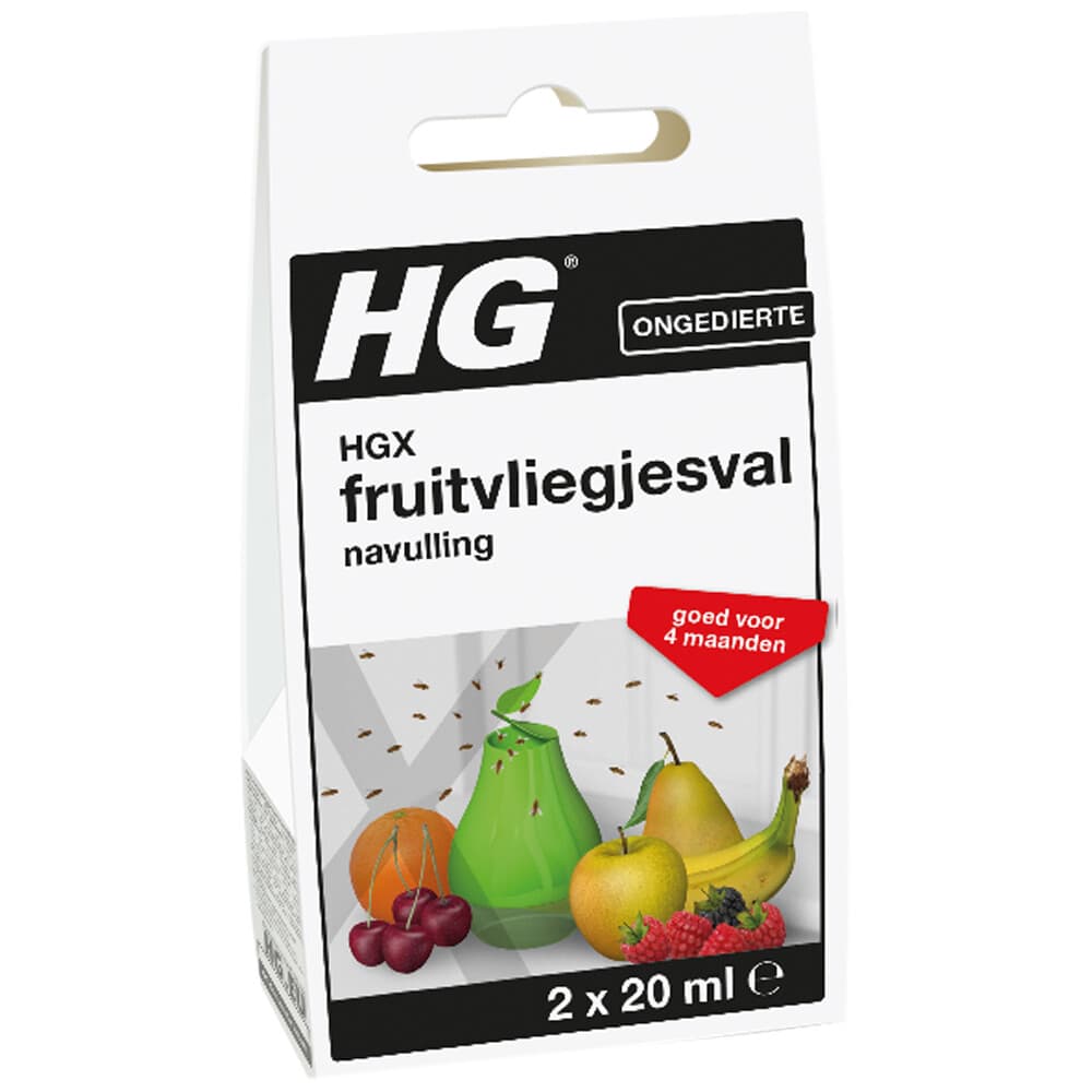 6x HG X Fruitvliegjesval Navulling 40 ml