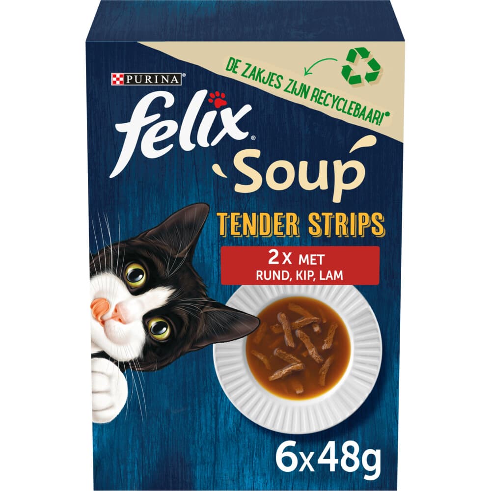 Felix Soup Rund - Kip Selectie 6 x 48 gr