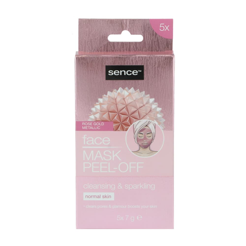 6x Sence Gezichtsmasker Peel-off Rose Goud 5 stuks