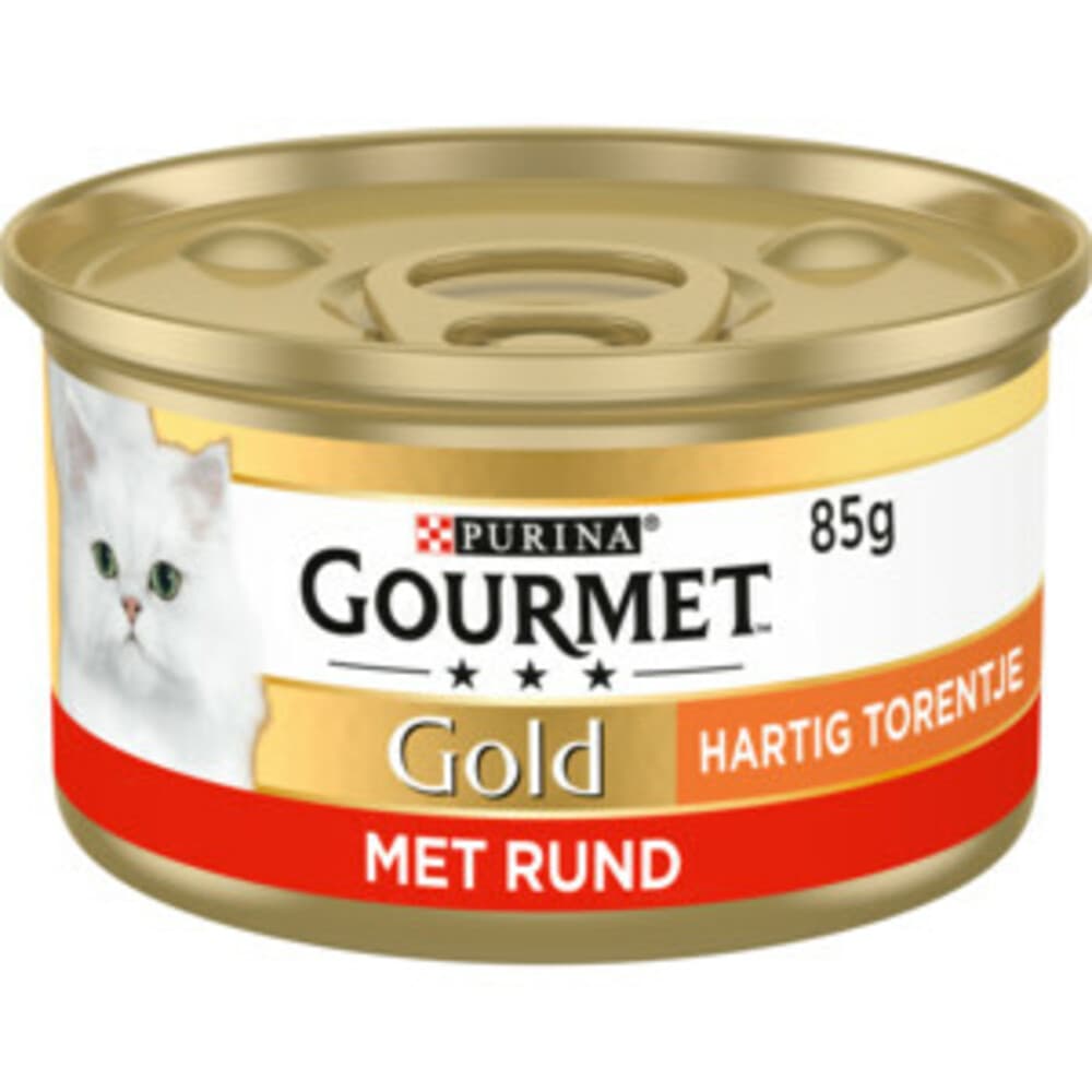Gourmet Gold Kattenvoer Nat Hartig Torentje Rund 85 gr