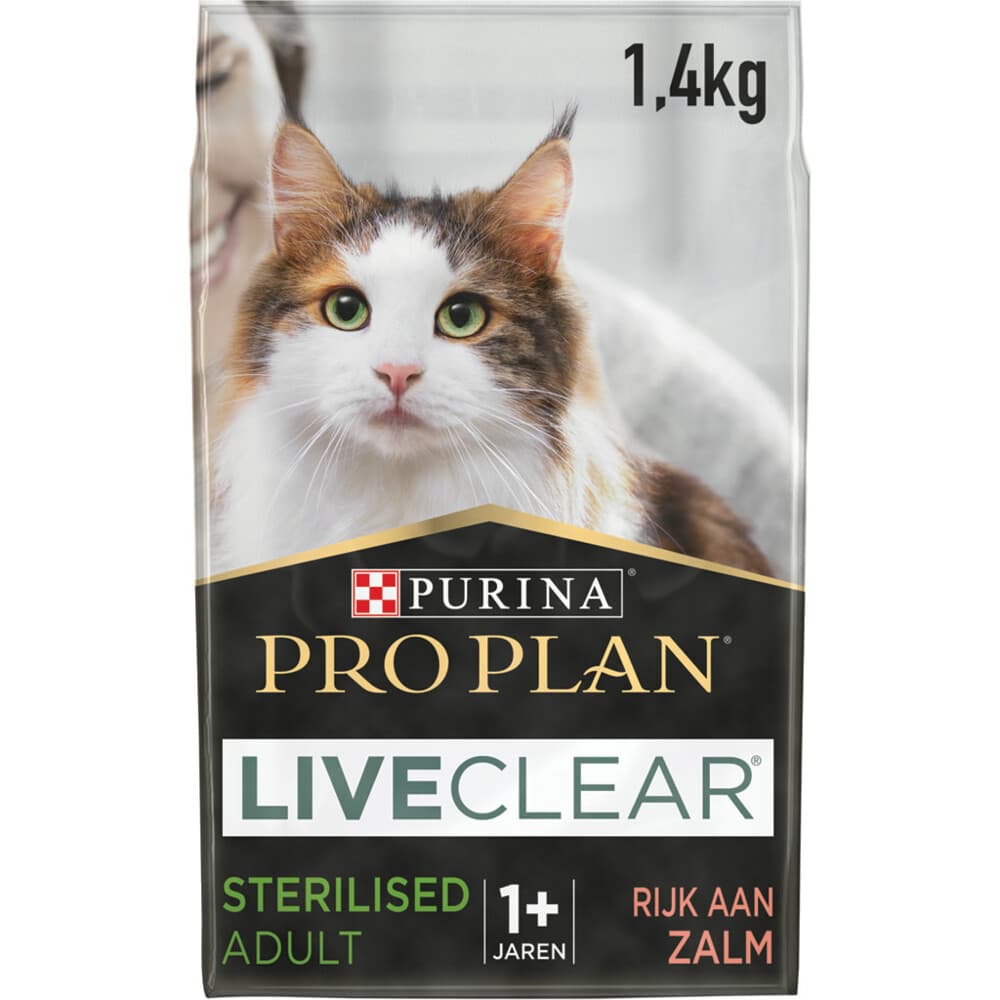 Pro Plan LiveClear Kattenvoer Droog Adult Sterilised Zalm 1,4 kg