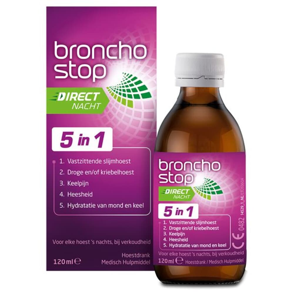 2x Bronchostop Direct Nacht 5-in-1 120 ml
